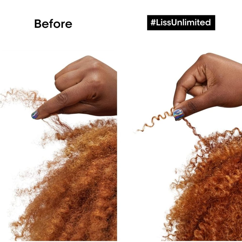 L’Oréal Professionnel | Liss Unlimited Soothing Anti-Frizz Blowdry Serum | With Prokeratin | For Rebellious Frizzy Hair & Straightened Hair | SERIE EXPERT | 125 ml - Image 3