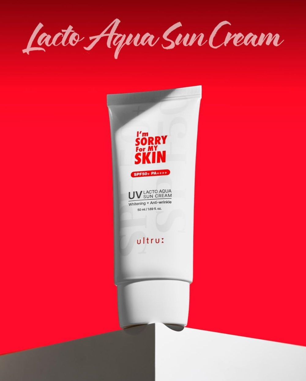 "I'M SORRY FOR MY SKIN Lacto Aqua Sun Cream SPF50+ PA++++, Korean Moisturizing Sunscreen for Face & Body, 1.69 fl oz" - Image 3