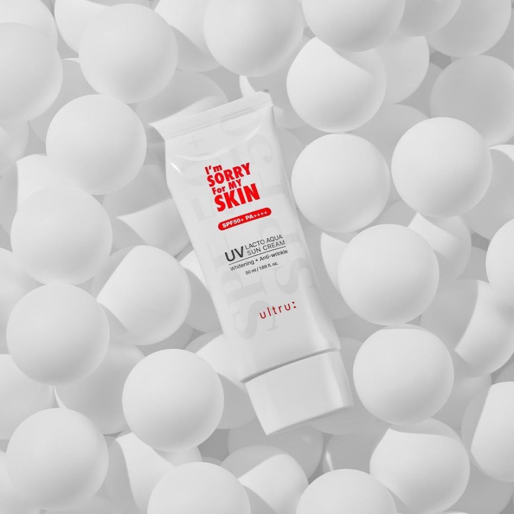 "I'M SORRY FOR MY SKIN Lacto Aqua Sun Cream SPF50+ PA++++, Korean Moisturizing Sunscreen for Face & Body, 1.69 fl oz" - Image 5